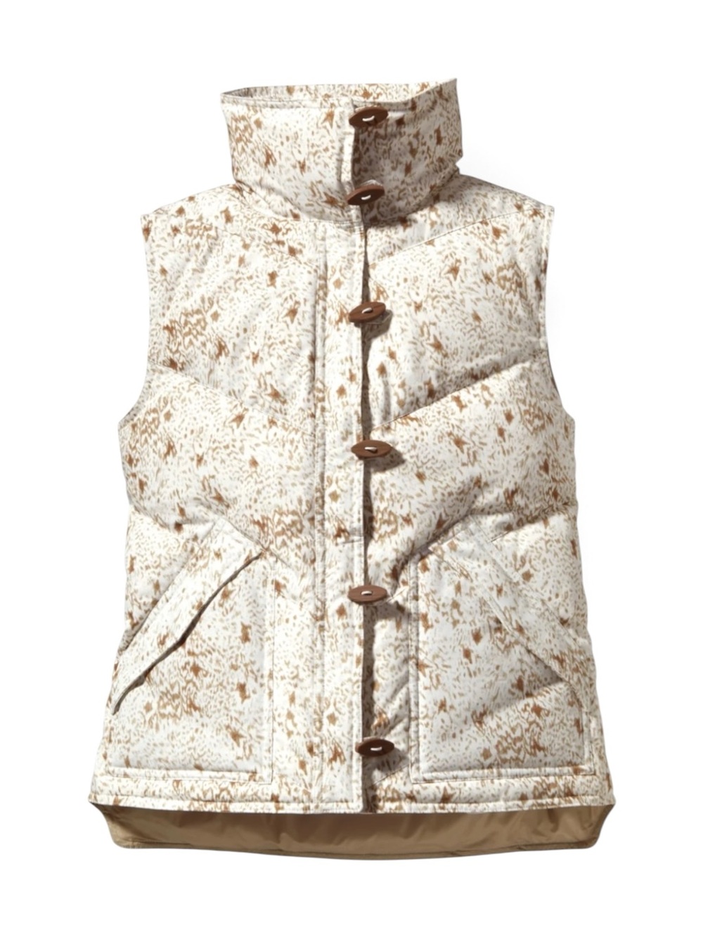Patagonia Women’s Toggle Down Vest size Small in White Brown